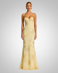 Fabienne | Maxi dress ricamato da donna per invitate a nozze