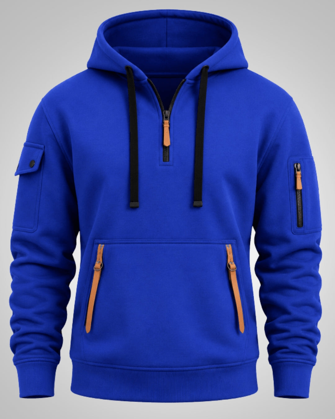 Parker | Felpa calda da uomo con cappuccio e cerniera