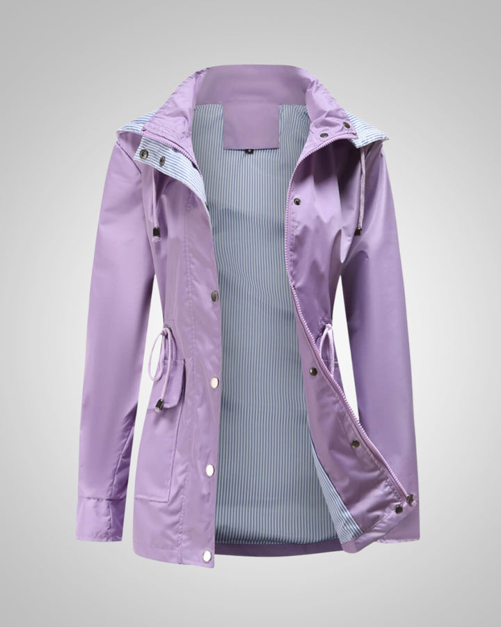 Anneliese | Veste de pluie à capuche avec cordon de serrage pour femmes