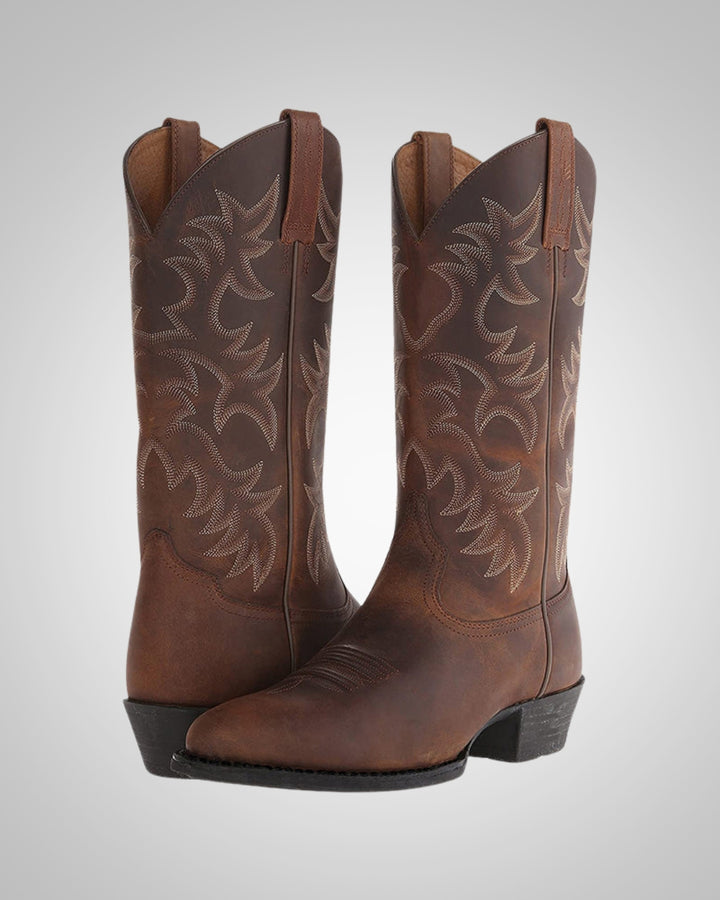 Emma | Damen Hohe Bestickte Westernstiefel