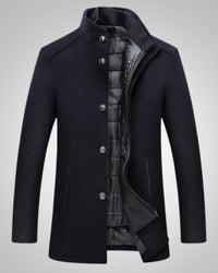 Liam | Manteau classique en laine à col montant pour homme
