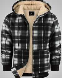 Tristan | Men's Plaid Hooded Lined Jacket
