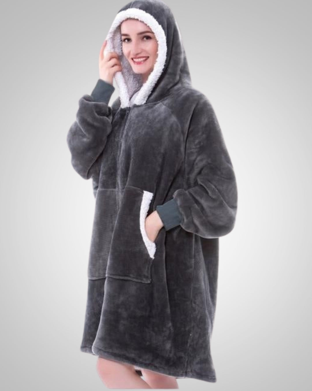 Gabriella | Sweat couverture oversize à fermeture éclair pour femme