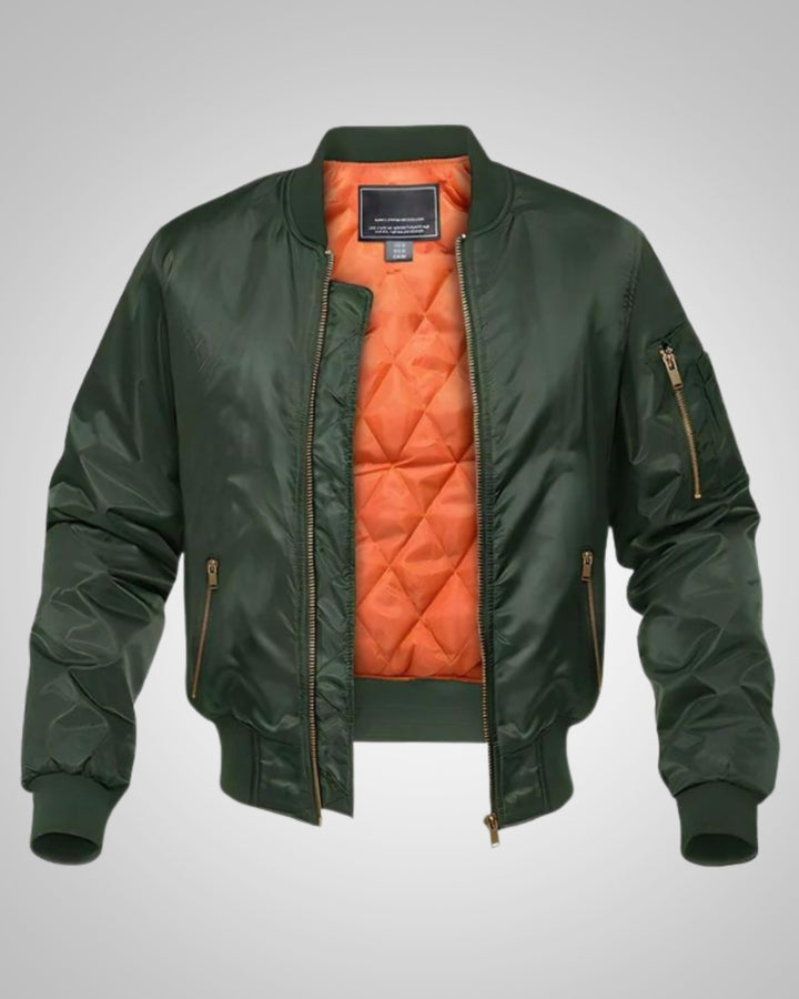 Bennett | Blouson bomber d’hiver doublé à fermeture éclair pour homme