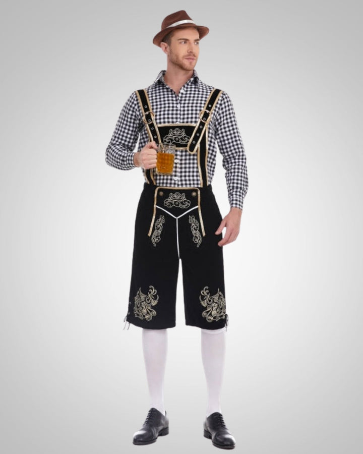 Linard | Lederhose traditionnelle pour homme, style Oktoberfest