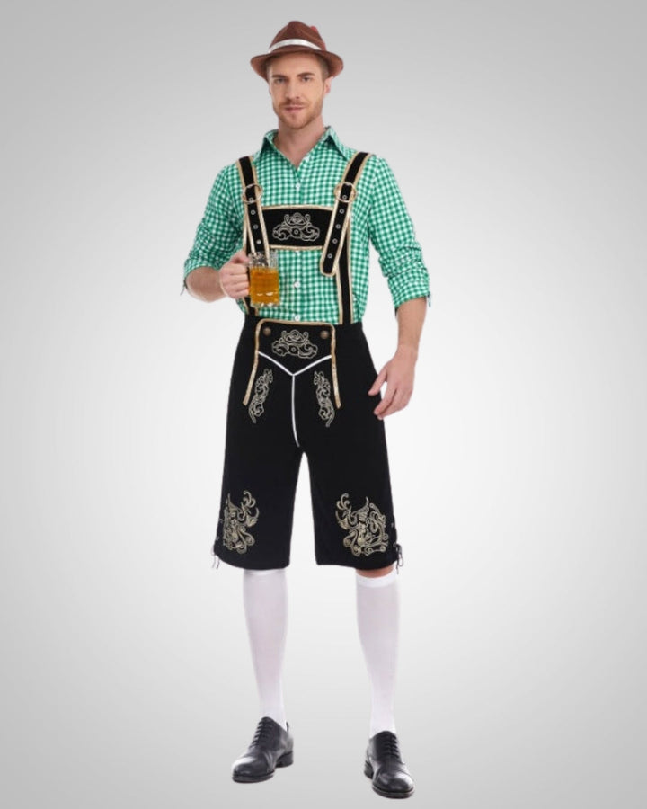 Linard | Lederhose traditionnelle pour homme, style Oktoberfest