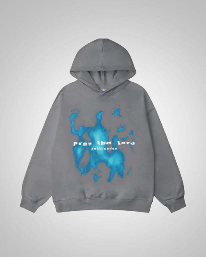 Valentin | Sweat à capuche oversize imprimé pour homme