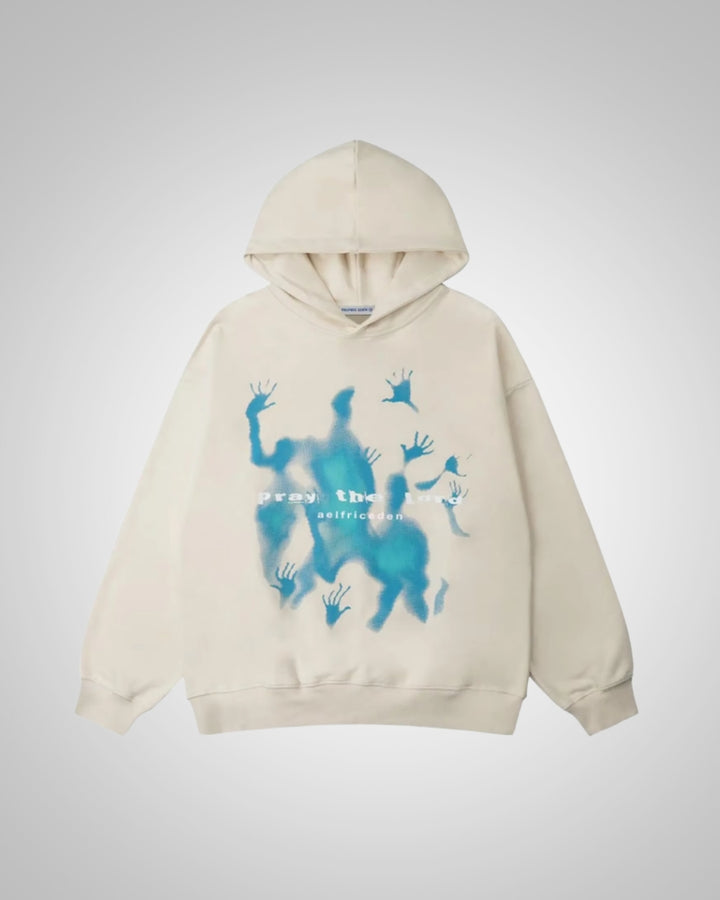 Valentin | Sweat à capuche oversize imprimé pour homme