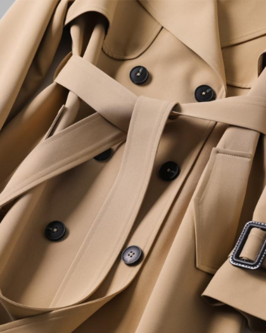 Sandra | Trench-coat classique avec ceinture nouée pour femmes