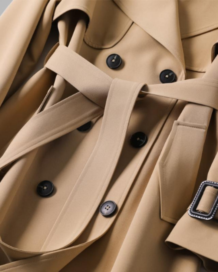 Sandra | Trench-coat classique avec ceinture nouée pour femmes