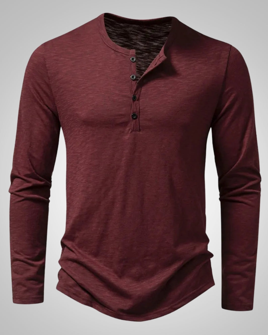 Micah | Chemise Henley classique à coupe ajustée pour homme