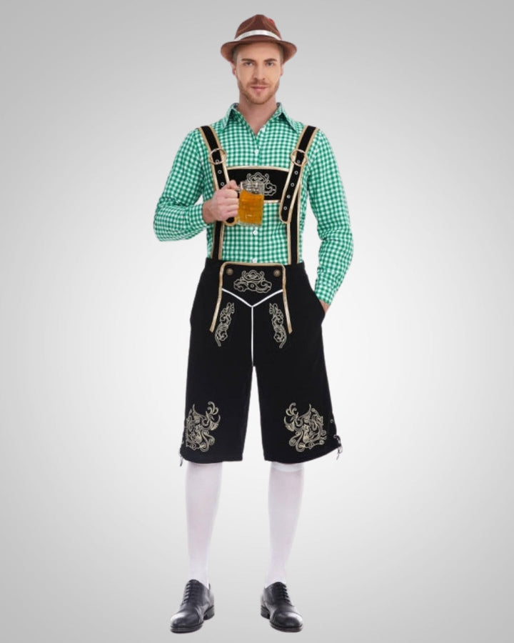 Linard | Lederhose traditionnelle pour homme, style Oktoberfest