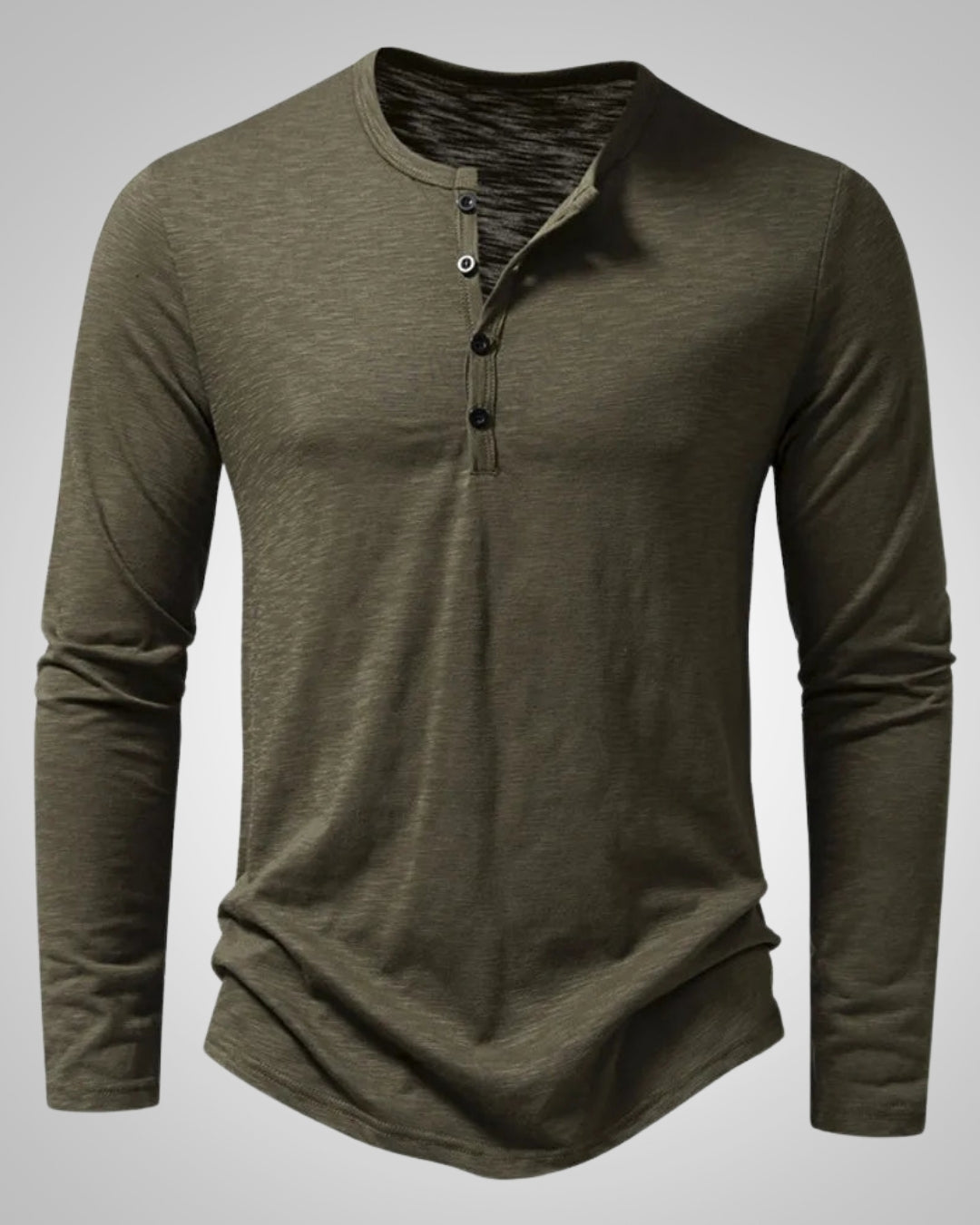 Micah | Chemise Henley classique à coupe ajustée pour homme