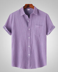 Silas | Chemise décontractée à manches courtes et coupe classique pour homme