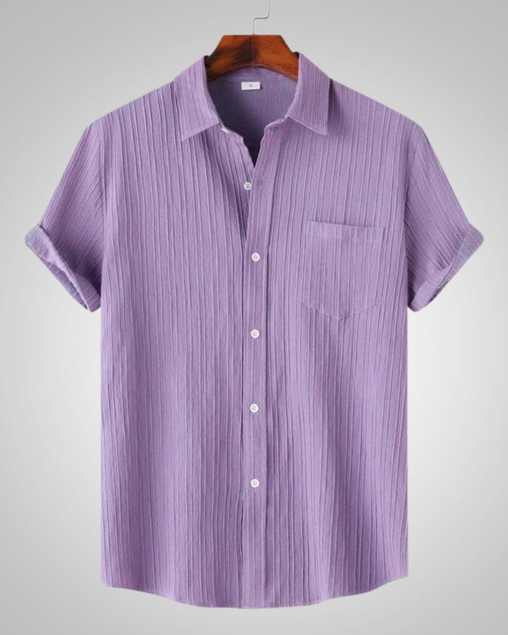 Silas | Chemise décontractée à manches courtes et coupe classique pour homme