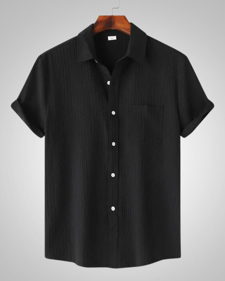 Silas | Chemise décontractée à manches courtes et coupe classique pour homme