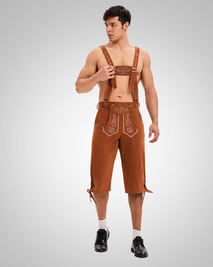Yann | Lederhose brodée pour homme, style Oktoberfest