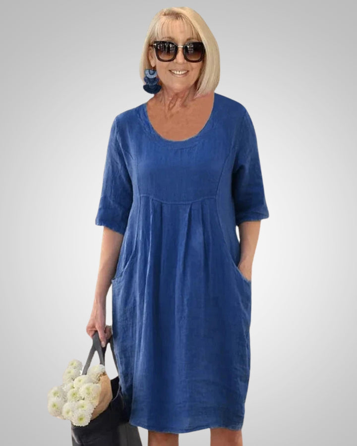 Naomi | Abito estivo da donna a maniche corte con tasche