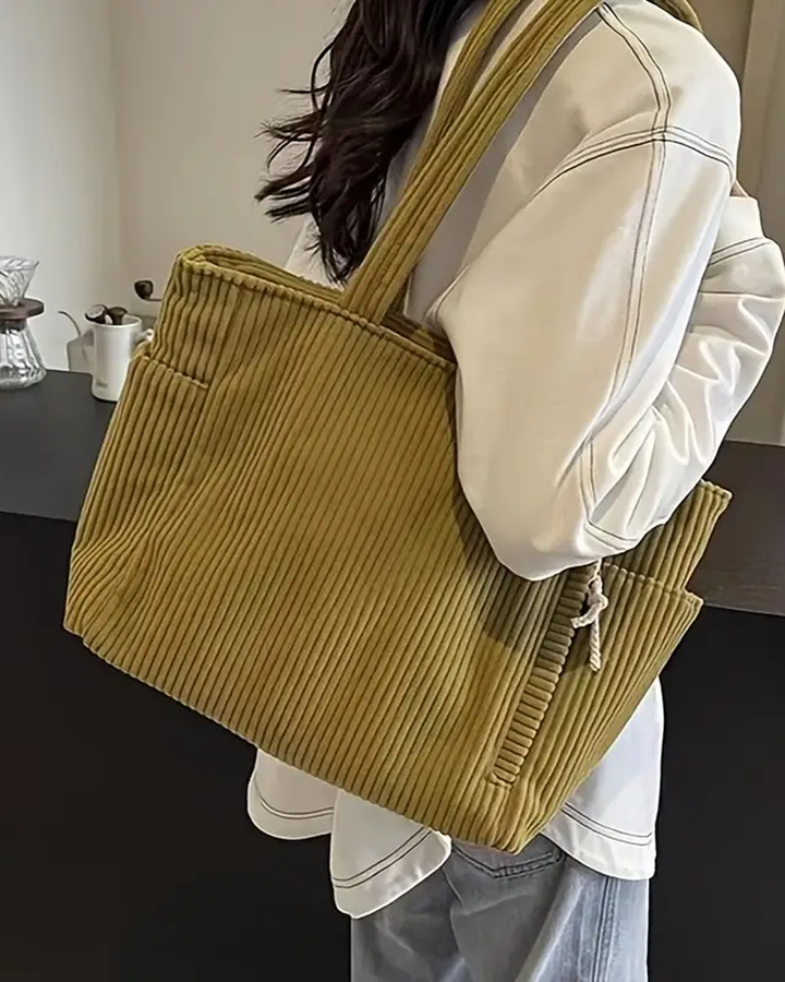 Tanja | Damen Geräumige Strukturierte Schultertasche