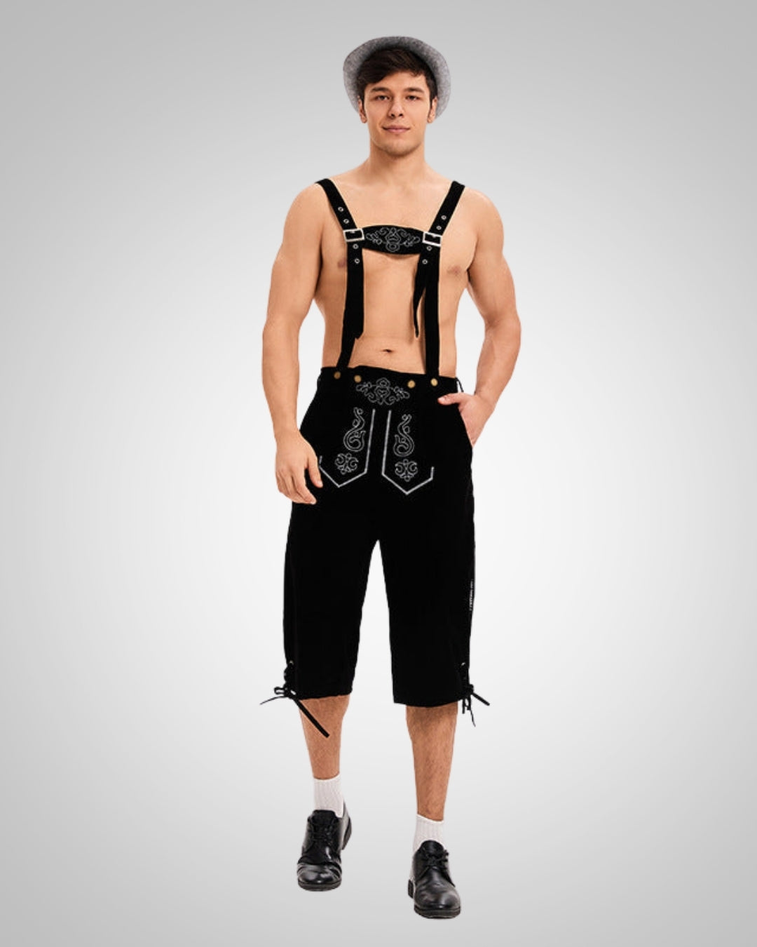 Yann | Lederhose brodée pour homme, style Oktoberfest