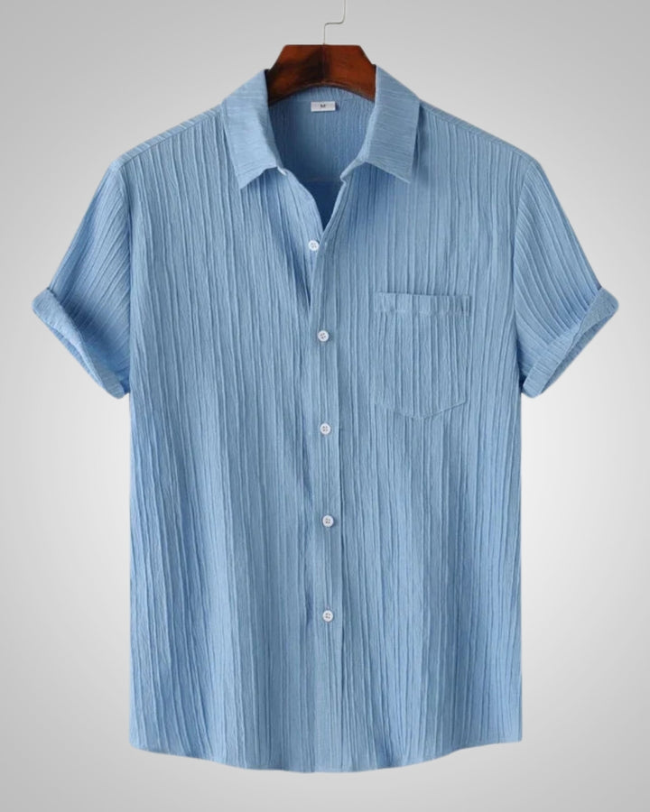 Silas | Chemise décontractée à manches courtes et coupe classique pour homme