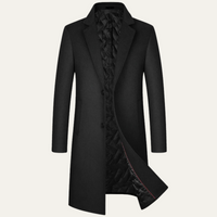 Quirin | Herren Eleganter Langer Wintermantel mit Knopfen