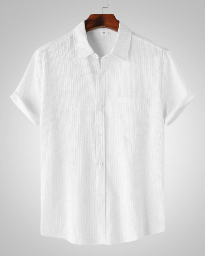 Silas | Chemise décontractée à manches courtes et coupe classique pour homme