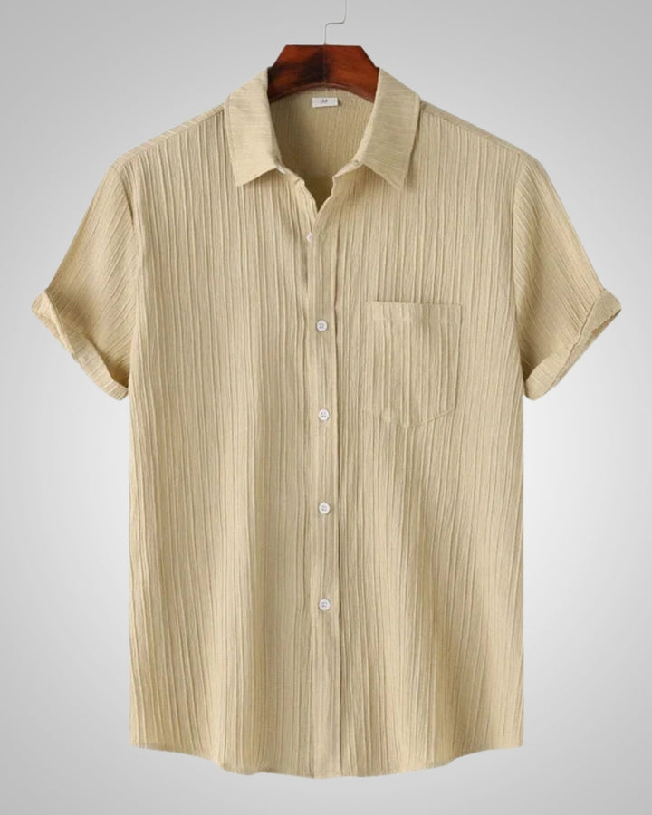 Silas | Chemise décontractée à manches courtes et coupe classique pour homme