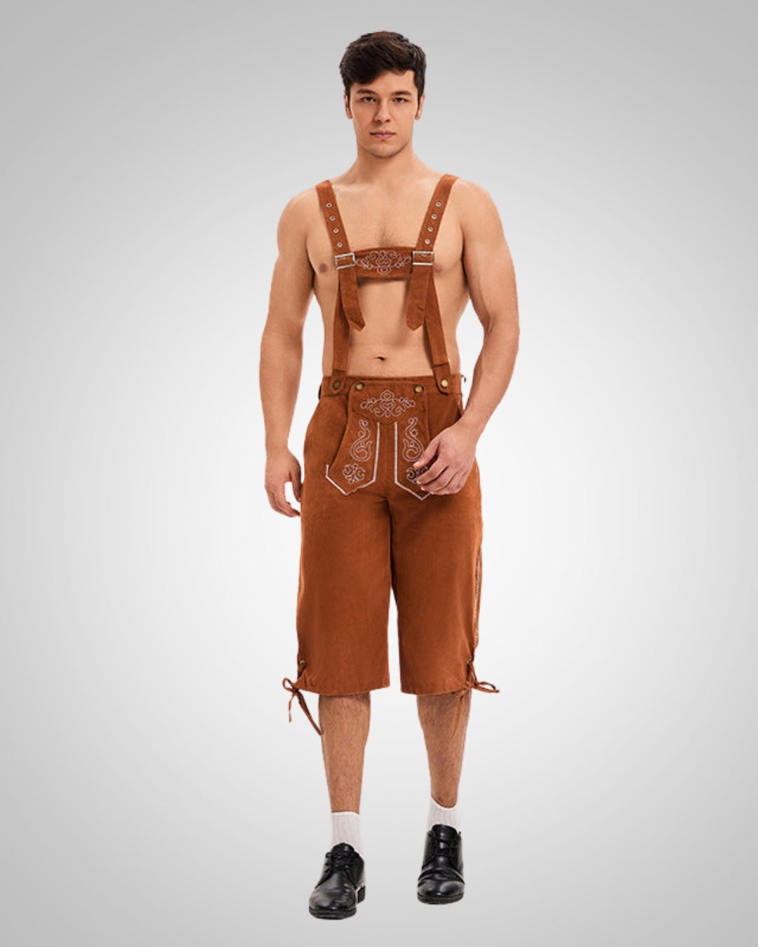 Yann | Lederhose brodée pour homme, style Oktoberfest