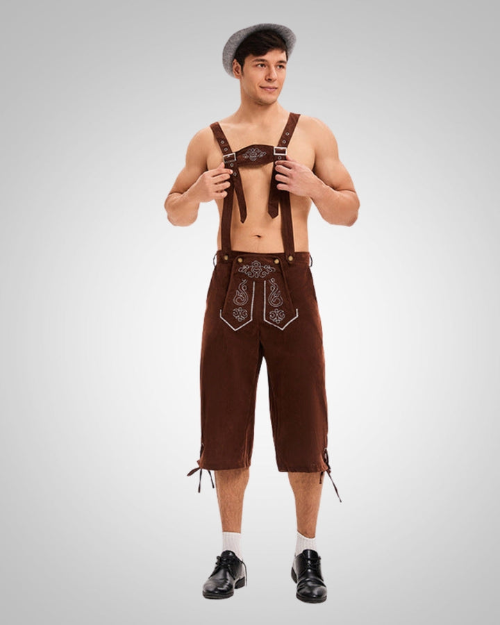 Yann | Lederhose brodée pour homme, style Oktoberfest