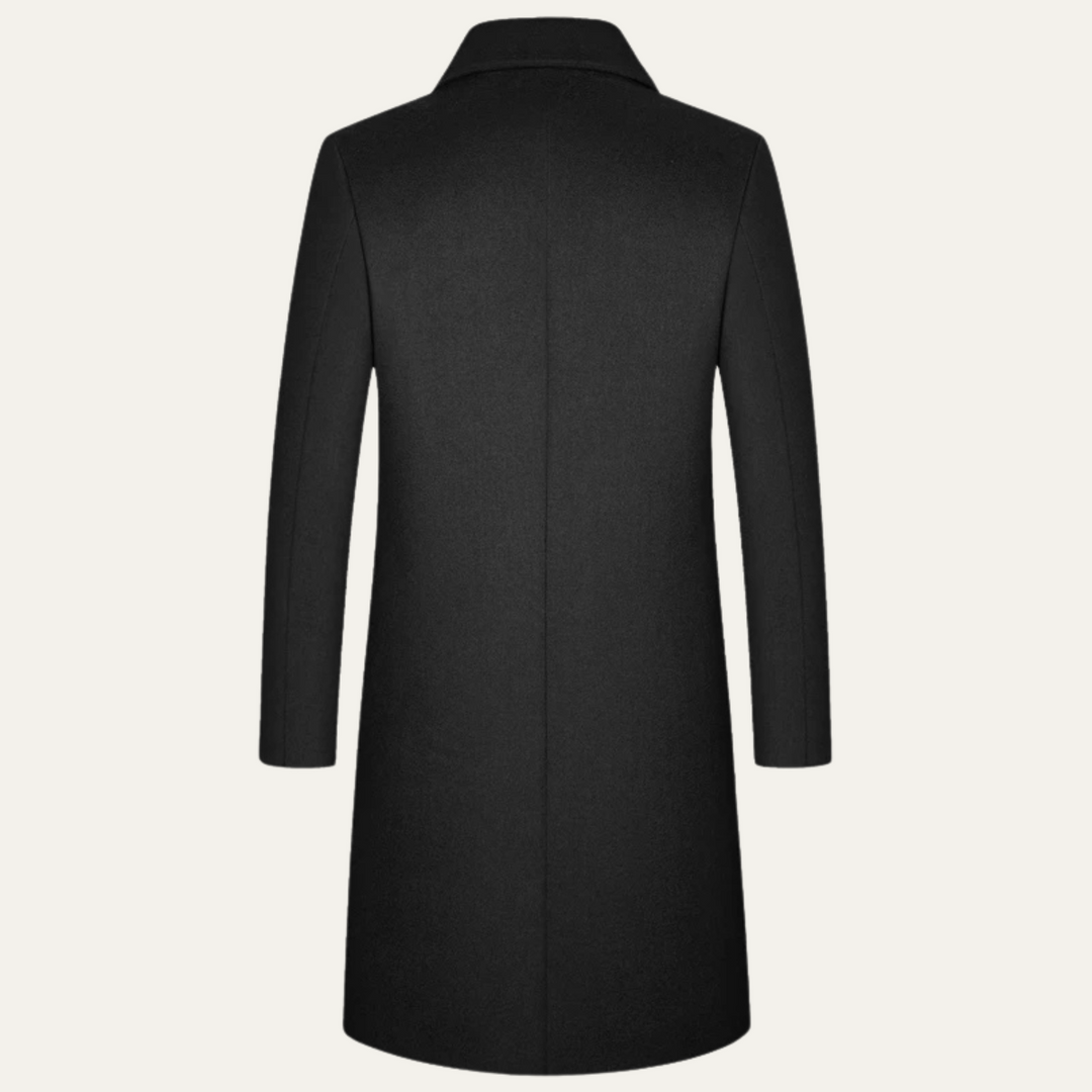 Quirin | Herren Eleganter Langer Wintermantel mit Knopfen