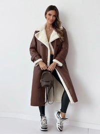 Brooklyn | Damen Gefütterter Langer Winter Mantel mit Knöpfen
