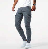 Curdin | Herren Stylische Cargo-Skinny Hose mit Stretch