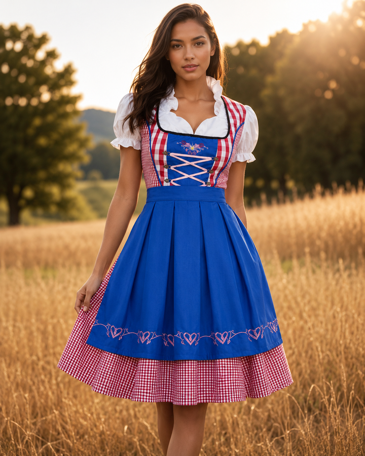 Leonie | Damen Traditionelles Besticktes Dirndl