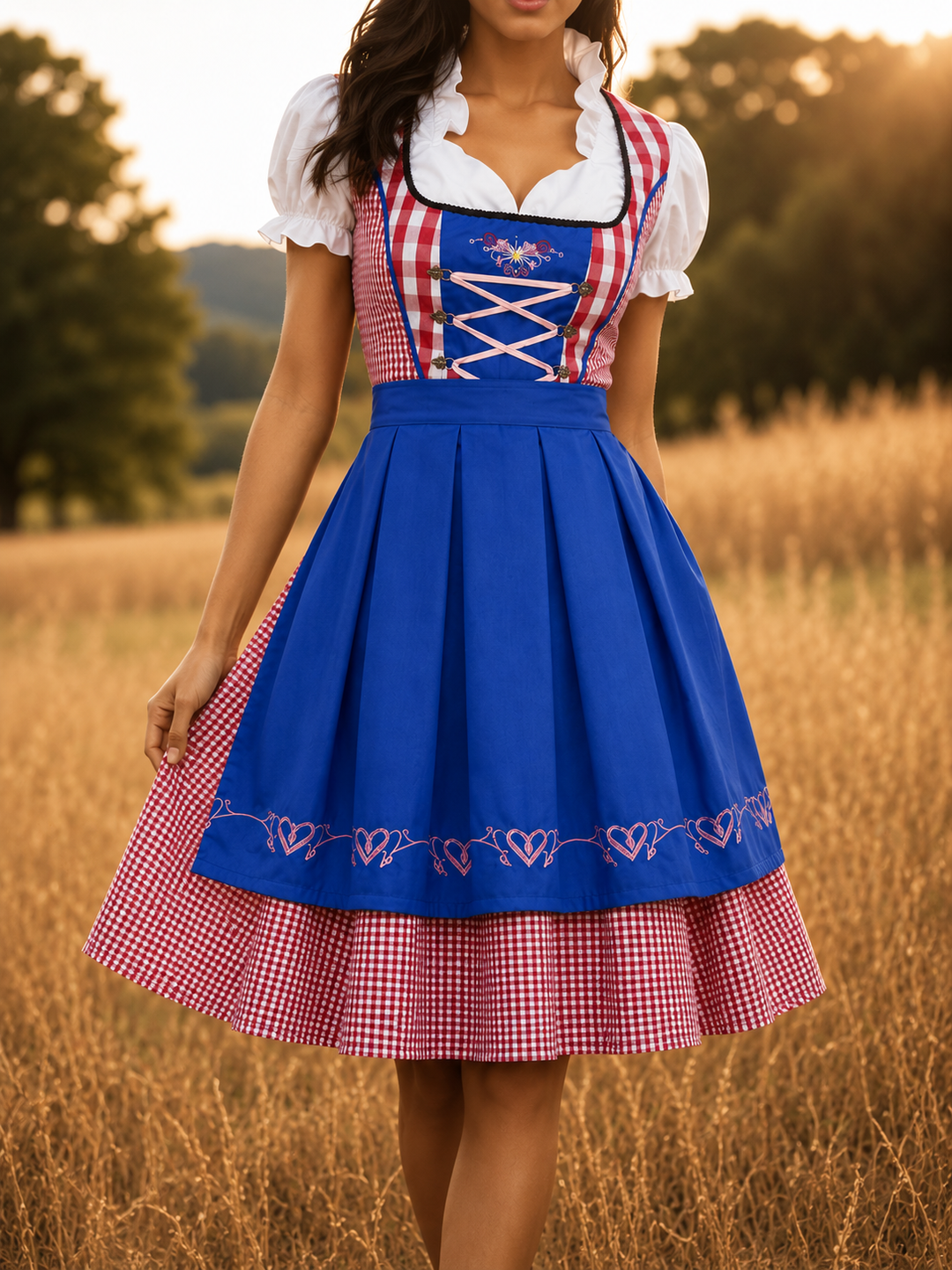 Leonie | Damen Traditionelles Besticktes Dirndl