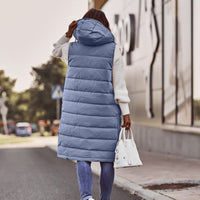 Janine | Damen Stilvolle Ärmellose Daunenjacke mit Kapuze