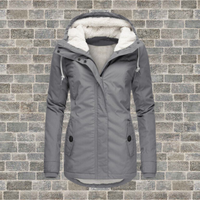 Sandrine | Damen Langer Winterparka mit Taschen