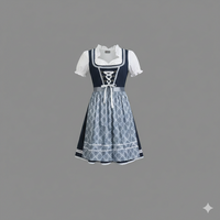 Claudia | Women's Traditional Dirndl with Apron and Blouse