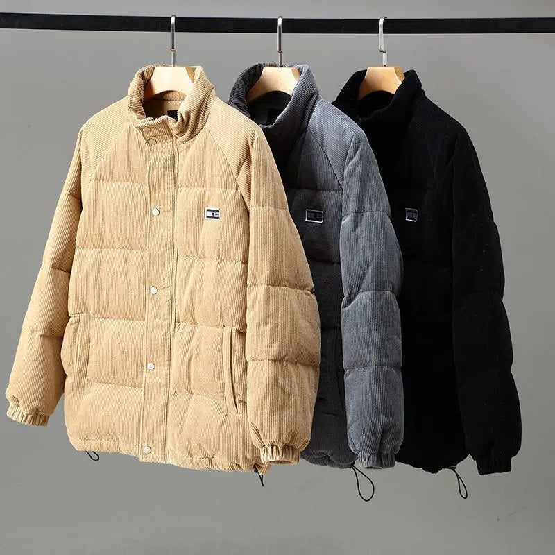 Yves | Veste chaude matelassée en velours côtelé pour homme