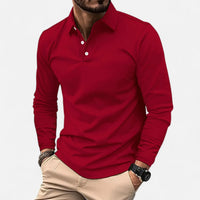 Jimmy | Polo classique à manches longues coupe regular pour homme