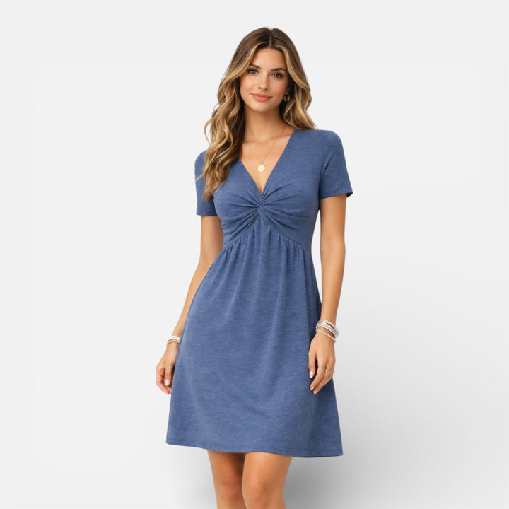 Iris | Damen Elegantes Hochzeitsgast Sommer Midikleid