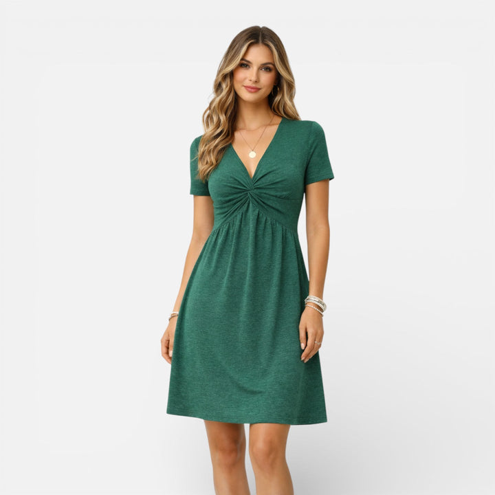 Iris | Damen Elegantes Hochzeitsgast Sommer Midikleid