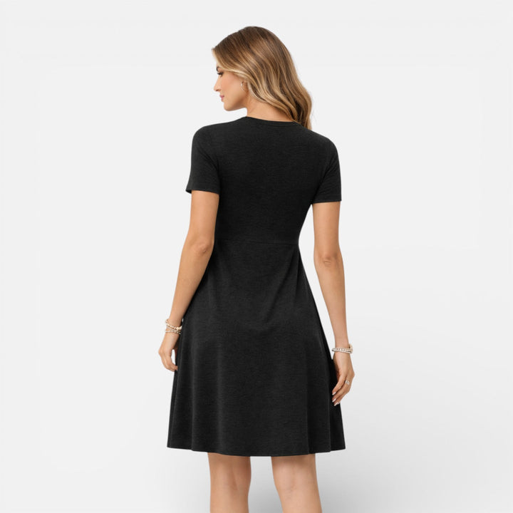 Iris | Damen Elegantes Hochzeitsgast Sommer Midikleid