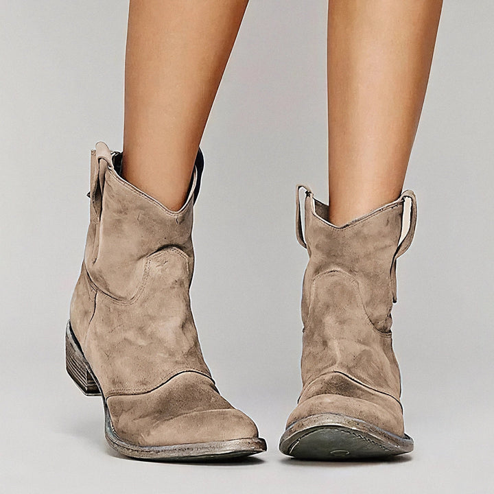 Rebecca | Damen Orthopädische Stiefeletten mit Niedriger Absatz