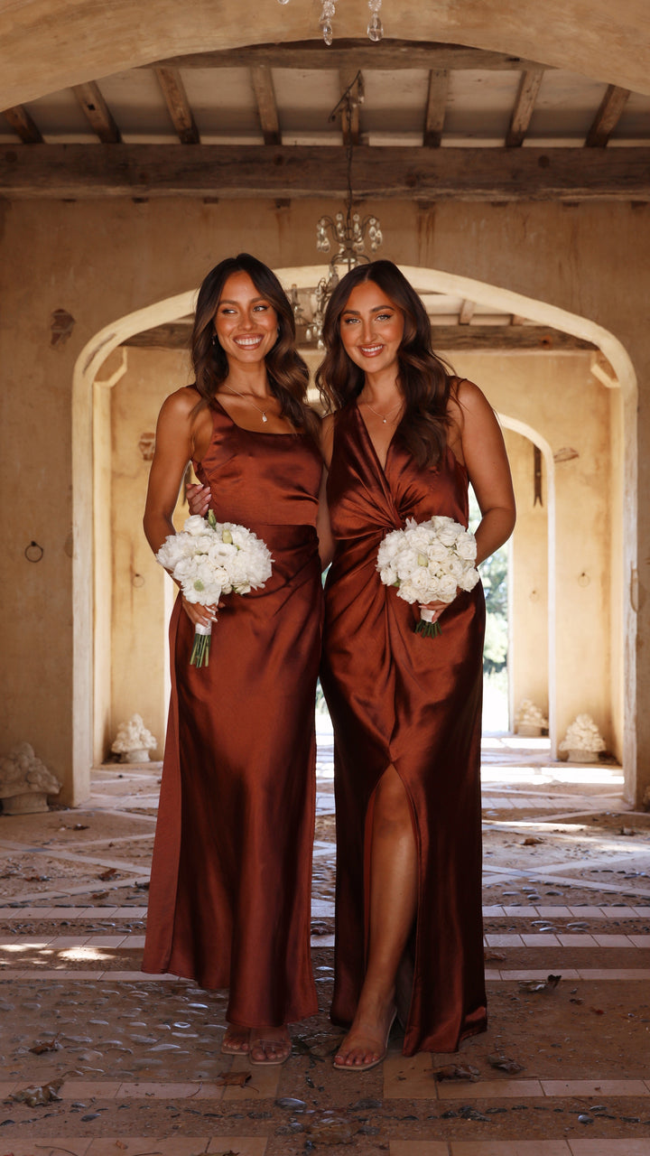 Aline | Damen Elegantes Eckigem Ausschnitt Hochzeitsgastkleid