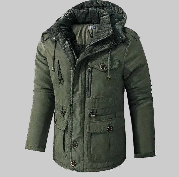 Thomas | Parka foderato da uomo con cappuccio