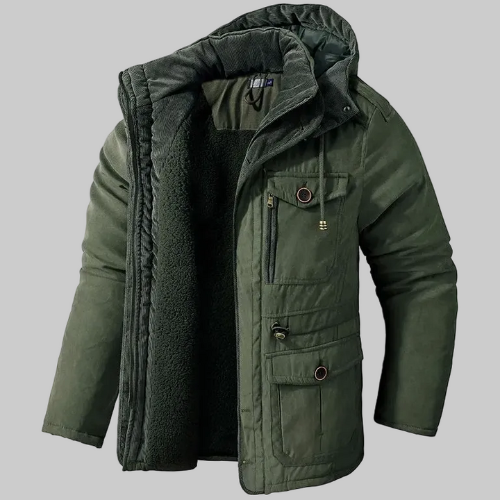 Thomas | Parka foderato da uomo con cappuccio