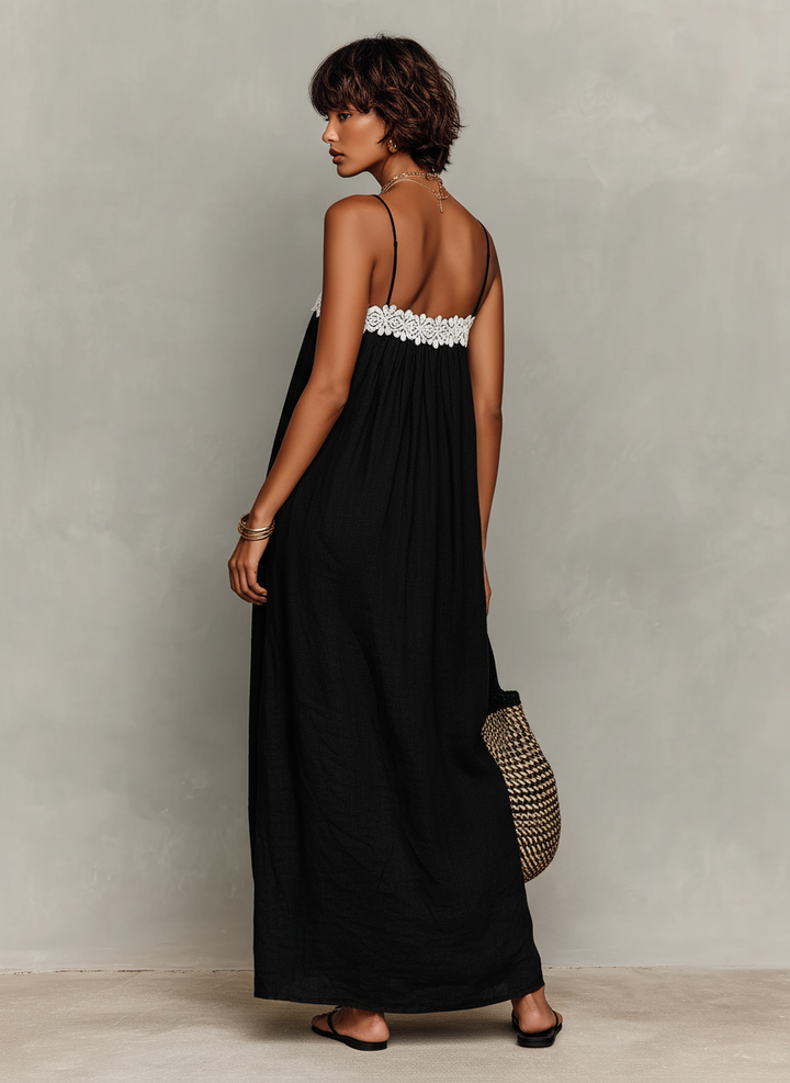 Maja | Damen Elegantes Maxikleid mit fließendem Schnitt