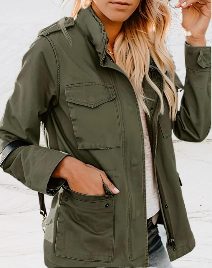 Nicole | Damen Sportliche Herbstjacke mit Taschen