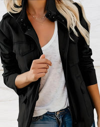 Nicole | Damen Sportliche Herbstjacke mit Taschen